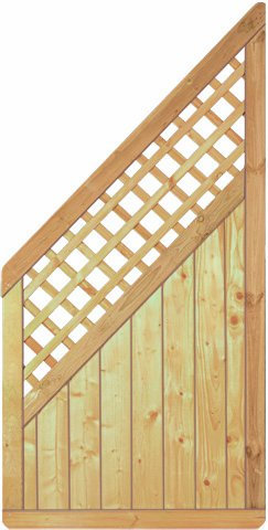 GreenSeason Lamellenzaun Prag Ranki B90 x H180/90 cm.