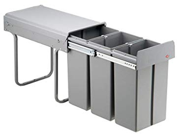 Wesco Bio Trio 30 DT Küchen Abfalleimer 3x10L Mülleimer Bodenmontage *40751