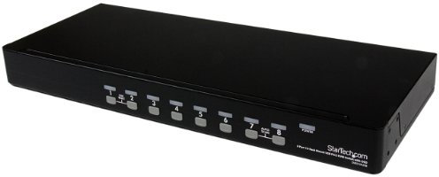 StarTech.com 8 Port VGA KVM Switch - 1U Rack Mount - USB PS/2 KVM Switch with OSD - 1920 x 1440, TAA @60hz - KVM Video Switch (SV831DUSB)