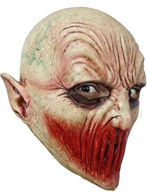 Ghoulish Productions - Masque Silence Mortel Jr., de la ligne Masques pour Enfants, costume en latex résistant, peint à la main, Halloween, Défilé de Carnaval, Fête de Déguisements.