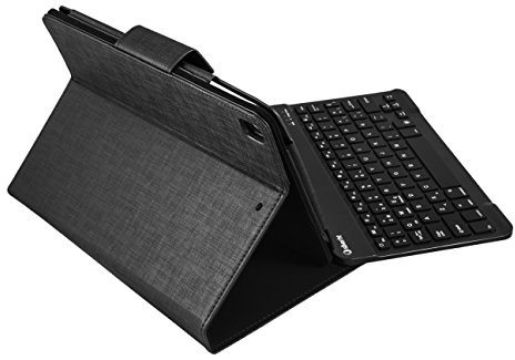Silver HT Rotatory - Funda con Teclado para Apple iPad Air 1, 2 y iPad Pro de 9.7, Negro