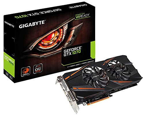Gigabyte Geforce GTX 1070 Windforce OC GeForce GTX1070 Internal Graphic Card 8192 MB