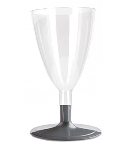 PZ 100 CALICE VINO BASE ARGENTO BICCHIERI PROSECCO CC 180 TRASPARENTI CHAMPAGNE HAPPY HOUR APERITIVO APERICENA PLP USA E GETTA