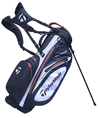 TaylorMade Waterproof Tasche für Golfschläger, Herren Einheitsgröße Schwarz/Weiß/Rot