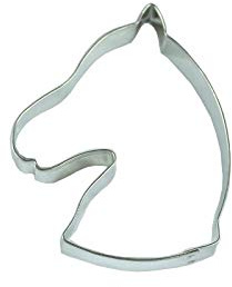 Ausstechform Pferdekopf, 8cm, Edelstahl