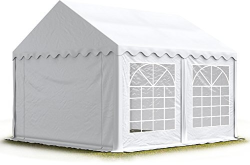 Tendone per Feste 3x4 m PVC Bianco 100% Impermeabile Gazebo da Giardino Tendone da Esterno Tenda Party