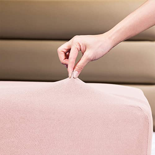 Pink Fitted Sheet Double Bed | Jersey Cotton Fitted Sheet Double Deep Pocket | Pink Bedding Double 4 Way Stretch Fitted Sheets - Shrinkage and Fade Resistant. 140x200cm.