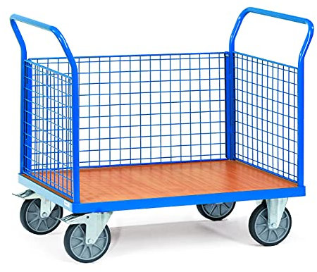 Fetra Transportgeräte mttgg1532 F 502 Wagen Transport mit Mesh, mit 3 Panels Design, 1000 mm x 700 mm Plattform, 1180 mm Länge x 709 mm Breite x 990 mm Höhe