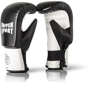Paffen Sport FIT Boxsack-Handschuhe – schwarz/weiß – Größe: S/M