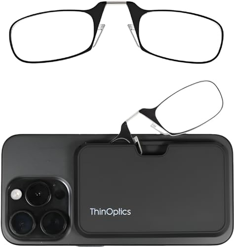 thinoptics upb2 – 0isr Lesebrille mit Schutzkoffer Universal schwarz Stärke 2,00 Rahmenfarbe schwarz