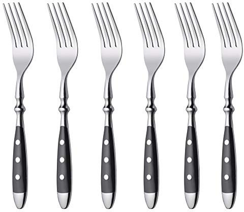 GRÄWE Tafelgabeln 6 Stück, Essgabel aus rostfreiem Edelstahl, handpoliert, spülmaschinengeeignet - Serie Nürnberg