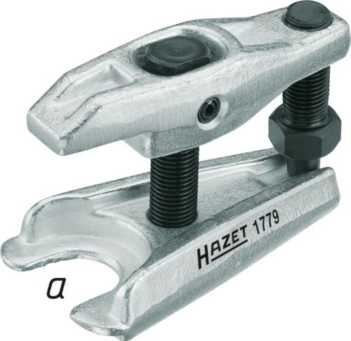 HAZET Universal Kugelgelenk Abzieher 1779-3, Spezialstahl, Länge 157 mm | Spezialstahl, Länge 157 mm, Spannbereich 95 mm, 2500 g, Spannbereich: 95 mm, Maulöffnung 28–32 mm, Antrieb SW: 30 mm