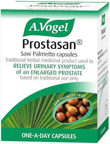A.Vogel Prostasan Saw Palmetto Capsules for Men with Enlarged Prostate Symptoms | Frequent Urination & Weak Flow Relief | 1-a-Day | 30 Capsules