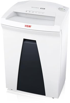 HSM SECURIO B24 Aktenvernichter I Streifenschnitt 3,9 mm I 21 Blatt | Sicherheitsstufe P-2 I Office Schredder für Papier, Kreditkarten, CD/DVD, Heft-/Büroklammern I 35l Behälter I 5 J. Garantie