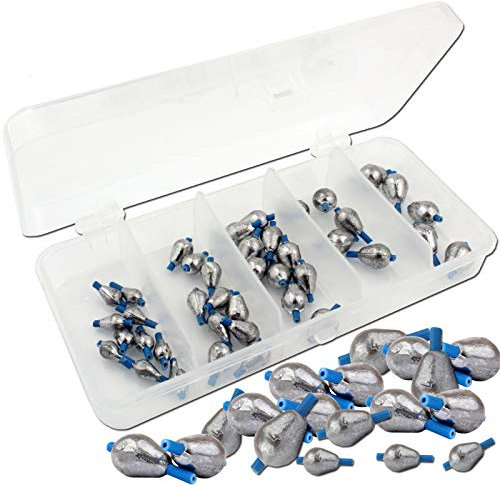 Angel-Berger Tropfenblei Sortiment mit Box Blei in Dose