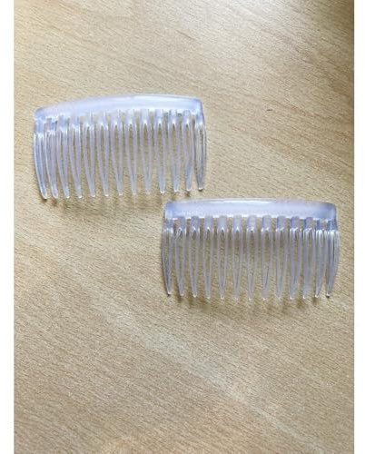 2 X Klar Kleine Seiten Kämme/Haarspange
