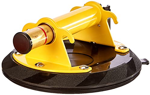 STANLEY Ventosa de Elevación, Capacidad de Carga 120kg, Revestimiento Antideslizante, Base de 230mm de Diámetro, Indicador de Vacío y Válvula de Liberación, 6-97-187