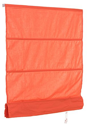 Ventanara® Raffrollo Orange einfarbig Raffgardine inklusive Montagematerial 140 x 220 cm