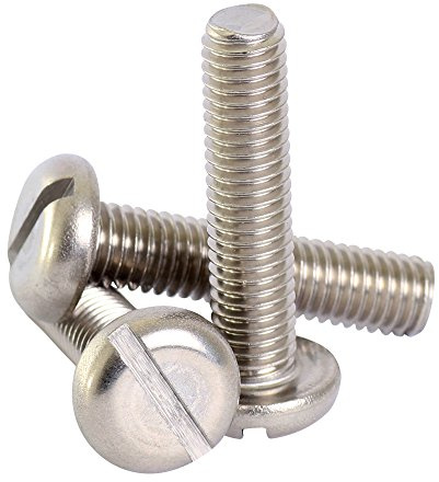 Bolt Base 4mm A2 Edelstahl Flachkopfschrauben mit Schlitz M4 X 12-100