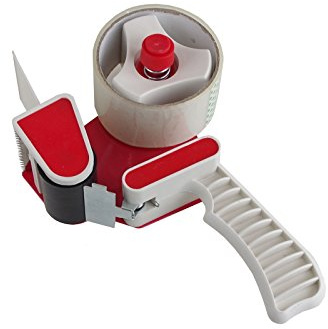 Kinzo Klebebandspender Tape, Rot/Braun
