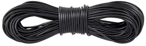 PH PandaHall 10m Filo di Cuoio per Collane 1.5mm Cordoncino per Collana in Pelle, Nero Cordoncino di Cuoio Rotondo per Perline Collana Braccialetto Artigianato Fai Da Te