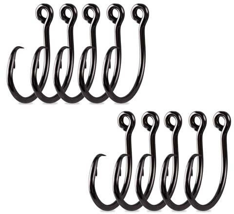Mustad Demon Perfect 39950NP Inline-Kreishaken, 3 x Starke Angelhaken, breite Lücke, Kreishaken für Salzwasser- und Süßwasserangeln, Original-Design, große Haken, schwarzes Nickel, Größe 14/0, 2