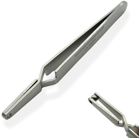 Kugelhalterpinzette F1 für Kugeln ab 4 mm - Piercing Kugel Aufdreher | selbsthaltend, Wechseln von Piercings - Lippe Bauchnabel Zunge Nasen Augenbrauen Ohr