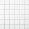 Mosaikfliese Quadrat uni weiß matt Keramikfliese Mosaikstein Format 48x48x6 mm Mattengröße: 298x298 mm 1 Matte