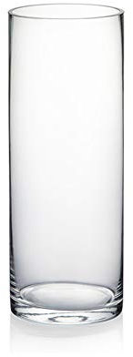 WGVI Hochwertige, Dicke, transparente Zylinderglasvasen, 7,6 cm B x 20,3 cm H, Knospenvase, schmaler Blumenbouquet, Blumenbehälter für Hochzeit, Tafelaufsatz, Tischdekoration, Pinselstifthalter, 1