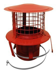 ChimFit 6 Teracotta Pot Hanging Cowl With Bird Guard For Flexible Flue Liner...