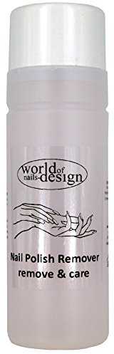 World of Nails-Design Nagellackentferner remove und care, mit reichhaltiger Pflege ohne Lösungsmittel, 3er Pack (3 x 100 ml)