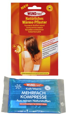 Wärme-Set: 10 Wärmepflaster plus 1 Wärmekompresse - langanhaltende Wärme, schmerzlindernd, muskelentspannend und hypoallergen - Maße Pflaster: 13 x 9,5 cm, Maße Kompresse: 12,5 x 8,3 cm