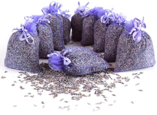 20 x Lavendelsäckchen Duftsäckchen mit französischem Lavendel als Mottenschutz im Kleiderschrank | Lavendel Raumduft von Quertee
