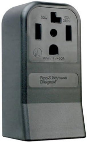Legrand-pass et Seymour 3801 CC6 Chasse Outlet 30-amp 250-volt deux Pole trois fils, 3884CC6