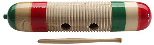 Stagg 11852 Zylinder Guiro mexikanischer Stil, Holz mit Schraper