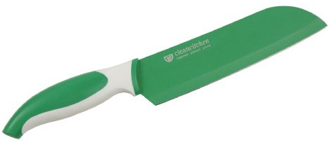 GRÄWE® Santokumesser GRÜN 18 cm, Serie CLEANCITCHEN, antibakteriell