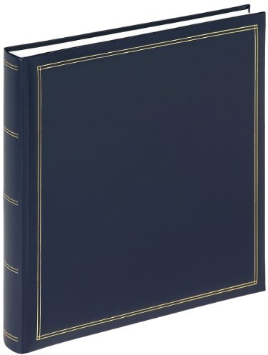 walther design Álbum de Fotos Azul 34 x 33 cm gofrado Polipiel, Monza FA-260-L