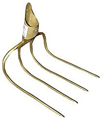 FORCA 4 DENTI PIEGATI ORO ILCAMPO 02216 [IL CAMPO ]