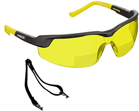 voltX GT ADJUSTABLE Bifokale Lesen Schutzbrille (GELB +3,0 Dioptrie)