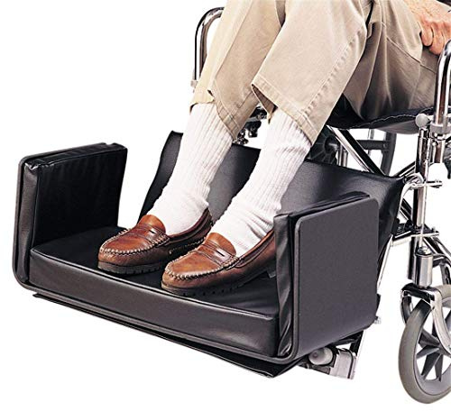 Skil-Care Side-Kick Pad, 18 Width, Foam-Padded Vinyl Side Panels for Wheelchair Footrest Extenders, Prevents Feet from Slipping Off, 703455