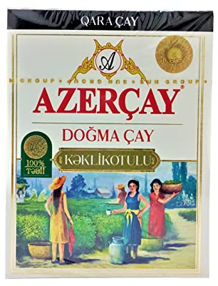 Azercay Natural Black Loose Tea with Thyme 100g - Authentic Azerbaijan Tea