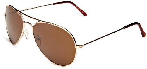 Eyelevel Squadron Unisex Sunglasses in Gold - Classic Pilot Style Sunglasses - With UV400 Protection & CAT3 Lens