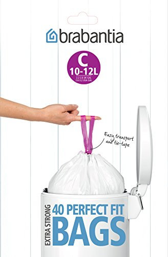Brabantia Bin Liner C, 10-12 L - 40 Bags