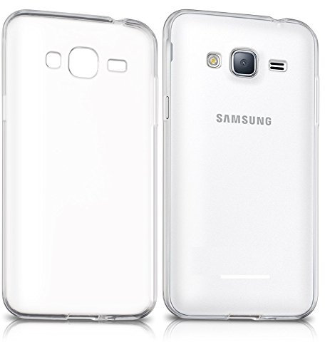 REY Transparent Silikonhülle TPU für Samsung Galaxy J3 2016, Handyhülle Premium Kratzfest TPU Durchsichtige Schutzhülle, Ultradünne 0,33 mm