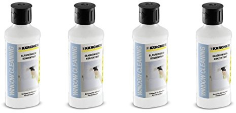 4 x Kärcher 500 ml Glasreinigungskonzentrat für Fenstersauger