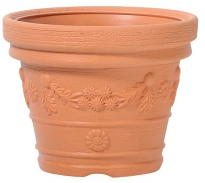 Terra Pot de Fleurs Decora, Terre Cuite, 39 cm