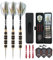 CUESOUL Archer 23 Gramm Steel Dartpfeile - Schwarze Beschichtung Messing Fässer ARCH-F1201