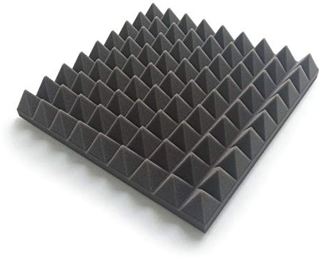 Pro Acoustic AFP305 Sound Proofing Panels – 24-Pcs Pack Acoustic Foam Panels – Soundproofing Acoustic Panels for Studio, Home, Cinema – Fireproof Noise-Cancelling Foam Wedges – 305 x 305 x 45mm
