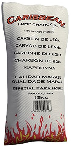 Carcoa Pro Caribbean - Carbón vegetal, 15 kg, color negro