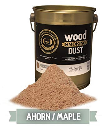 GRILLGOLD Serrín de madera de fuentes locales – Producto de Austria – Mezcla especial para un ahumado óptimo – Perfecto para carne, pescado y queso – 2L de serrín de arce.